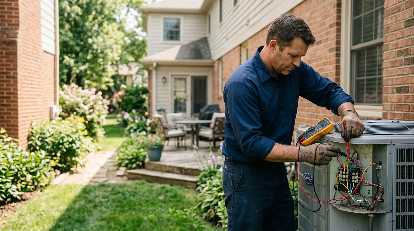 HVAC technician working near Clint, TX